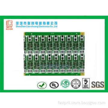 Six layer L F HASL pcb green Sodermask white silkscreen wit